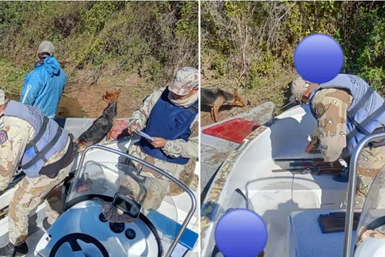 Iban armados y con tres carpinchos muertos: los interceptaron en las islas de Victoria