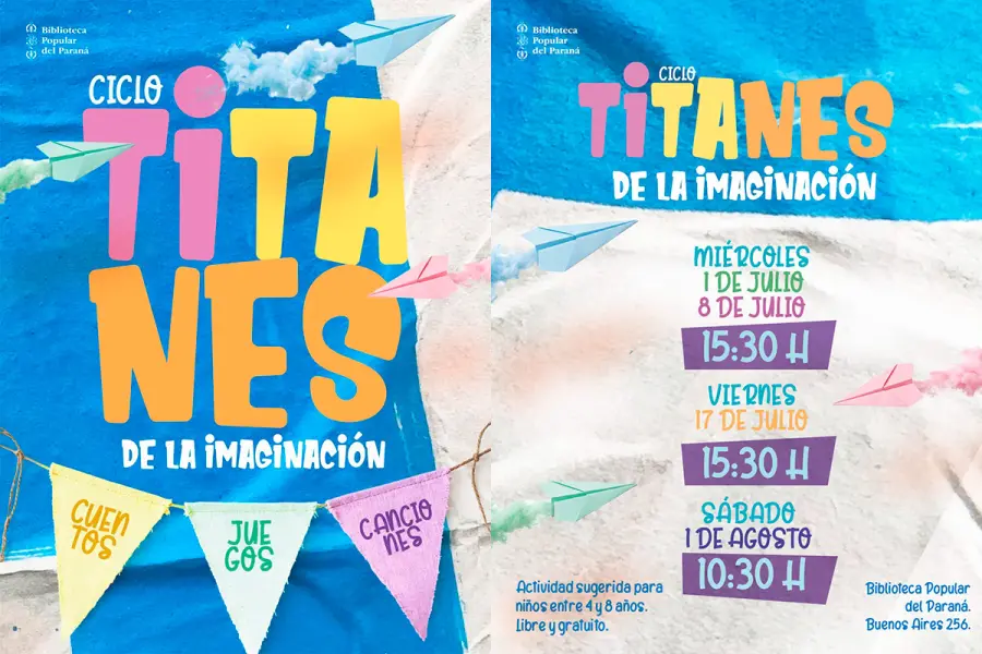 "Titanes de la Imaginaci&oacute;n" (foto Biblioteca Popular del Paran&aacute;)