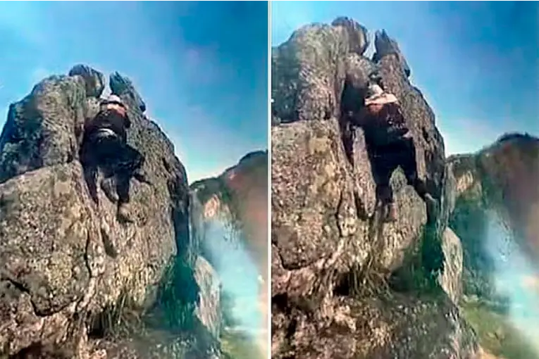 Tragedia en Brasil: un guía quiso sacarse una foto y murió tras caer 150 metros por un acantilado