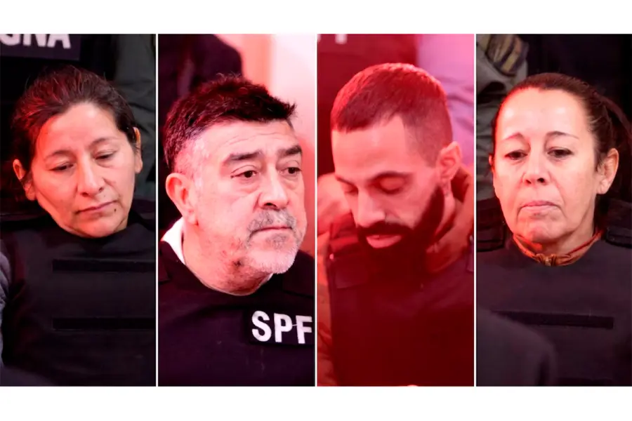 Laudelina Peña, Carlos Pérez, Federico Soria y María Victoria Caillava, algunos de los imputados (foto Infobae)