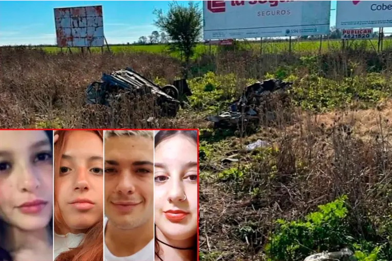Son cuatro los jóvenes que murieron tras accidente al salir de boliche en Santa Fe e imputarán al conductor