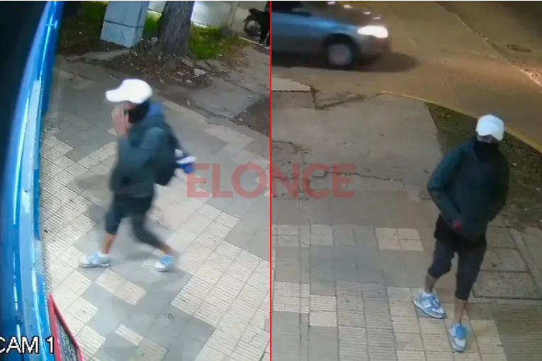 Detuvieron al delincuente que asaltó con un cuchillo un comercio de bebidas y quedó filmado