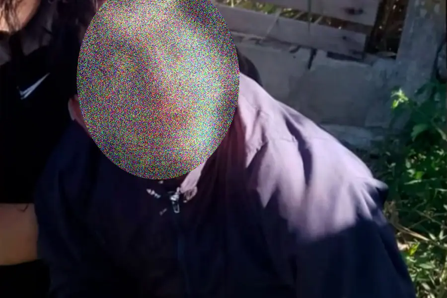 El delincuente detenido. (Reporte 100.7)