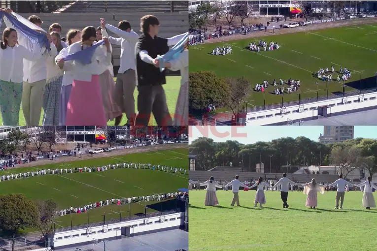 Más de 150 alumnos del CAE emocionaron con un multitudinario Pericón Nacional