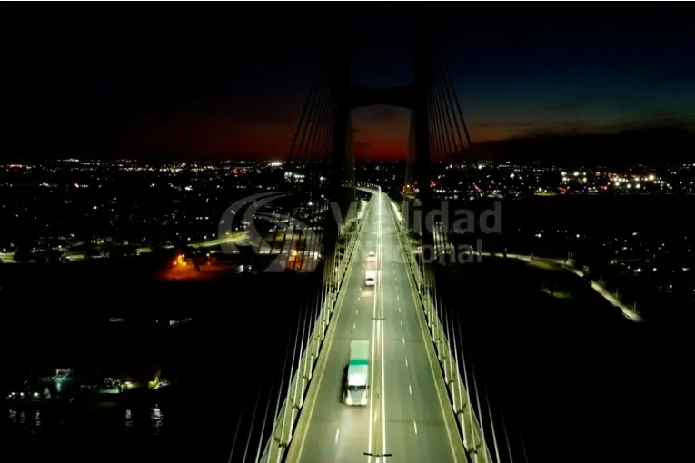 Puente Victoria-Rosario: supervisan obras de mantenimiento para mejorar la seguridad vial