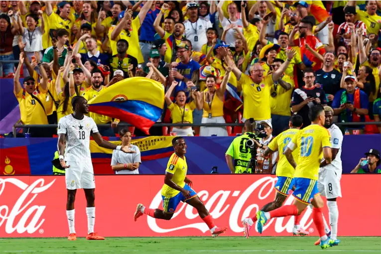 Colombia venció a Ghana y completó el cuadro de octavos de final del Mundial