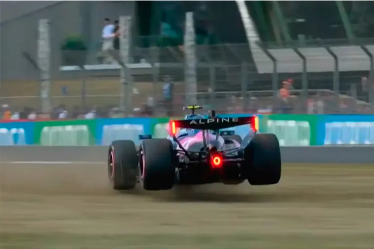 Colapinto perdió el control del Alpine y largará desde el puesto 19 en Silverstone