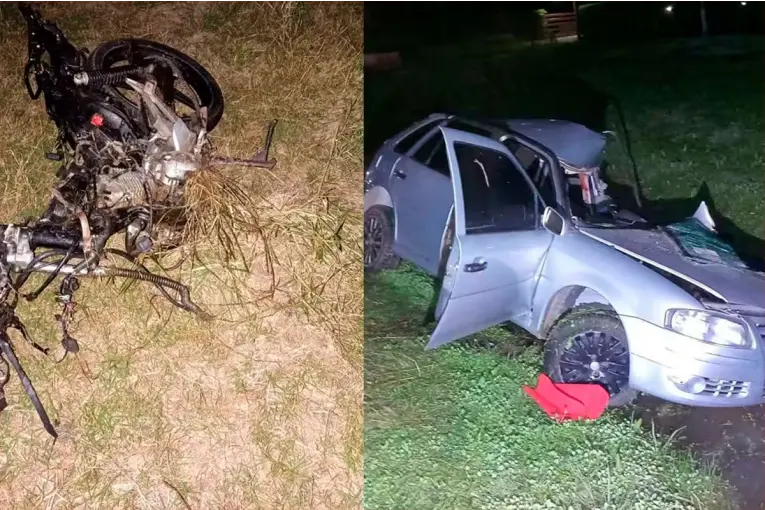 Un futbolista de 18 años murió tras chocar en moto contra un auto en Chaco
