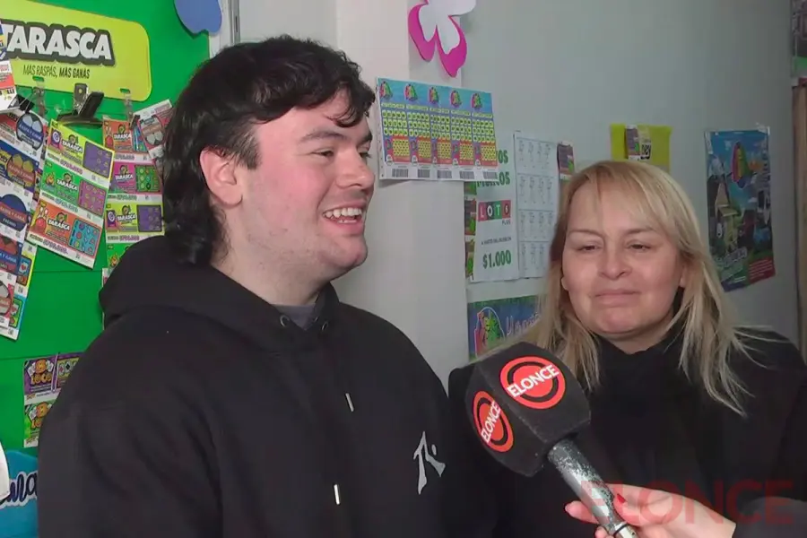 Lucas Ceruti y su mam&aacute; Sonia Rivarola (foto Elonce)