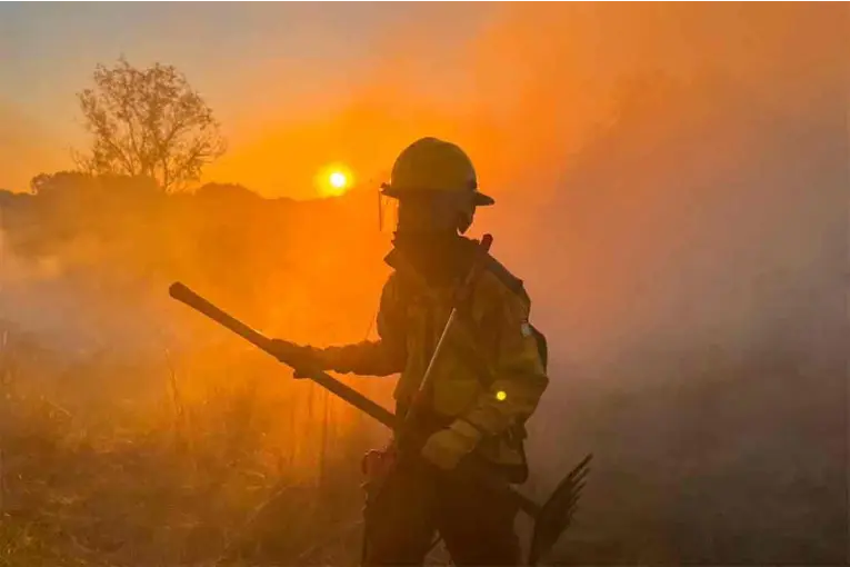 Se registró un incendio en un predio del Ejército en Paraná