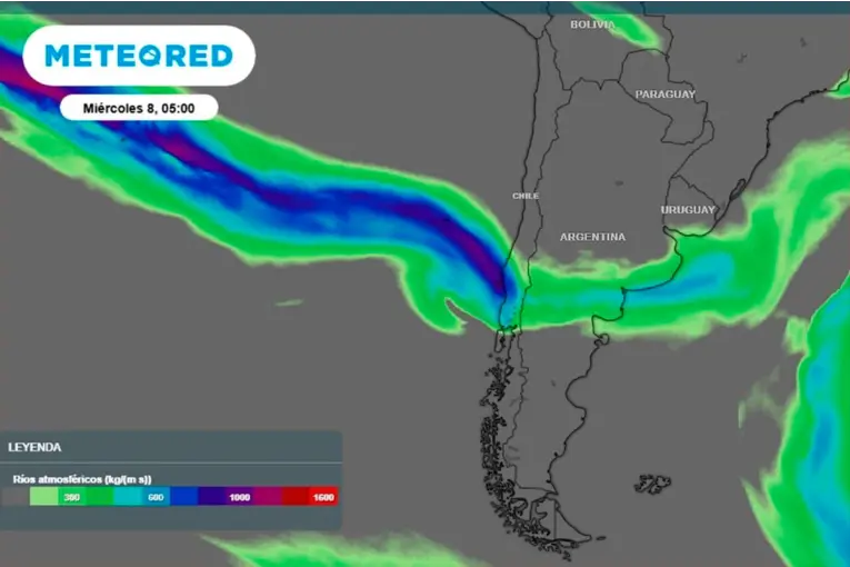 Un río atmosférico dejaría lluvias de hasta 150 milímetros en una zona del país: de qué se trata el fenómeno