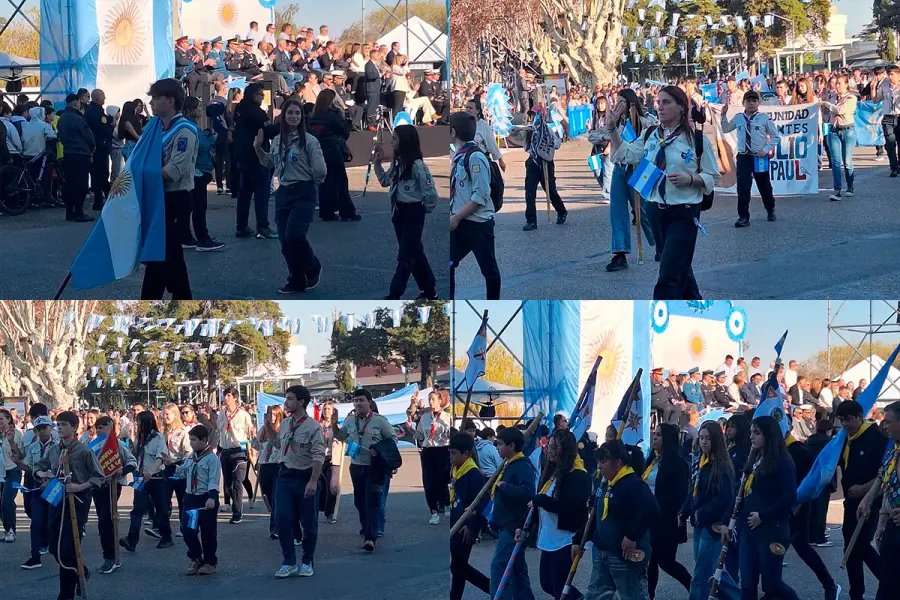 Desfile por el 9 de Julio en Gualeguaych&uacute; (foto R2820)