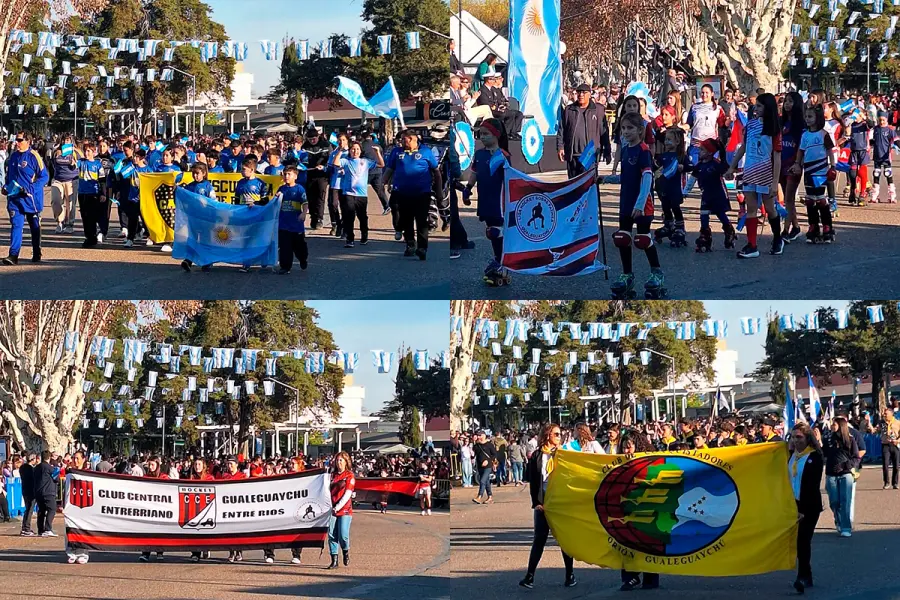 Desfile por el 9 de Julio en Gualeguaych&uacute; (foto R2820)