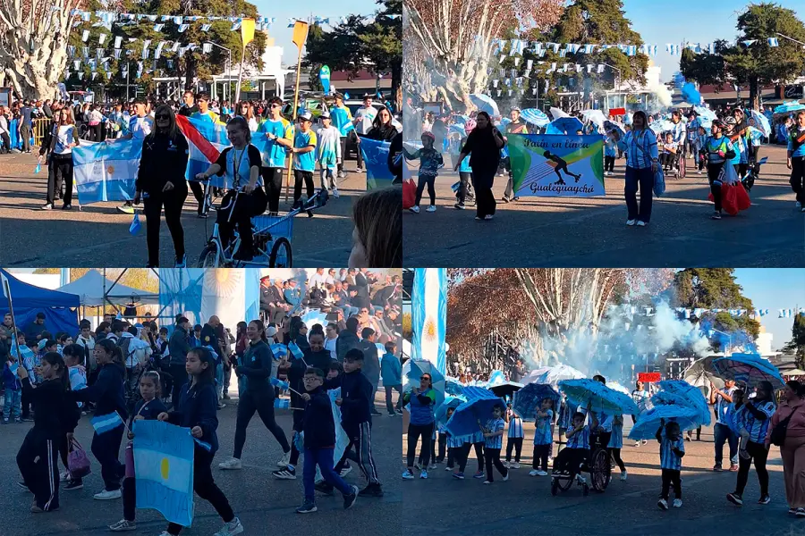 Desfile por el 9 de Julio en Gualeguaych&uacute; (foto R2820)