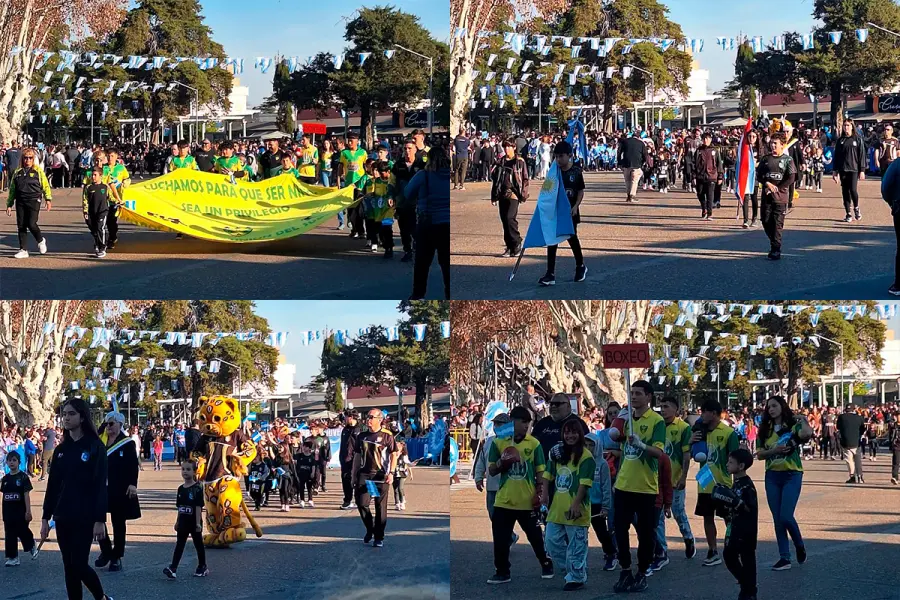 Desfile por el 9 de Julio en Gualeguaych&uacute; (foto R2820)