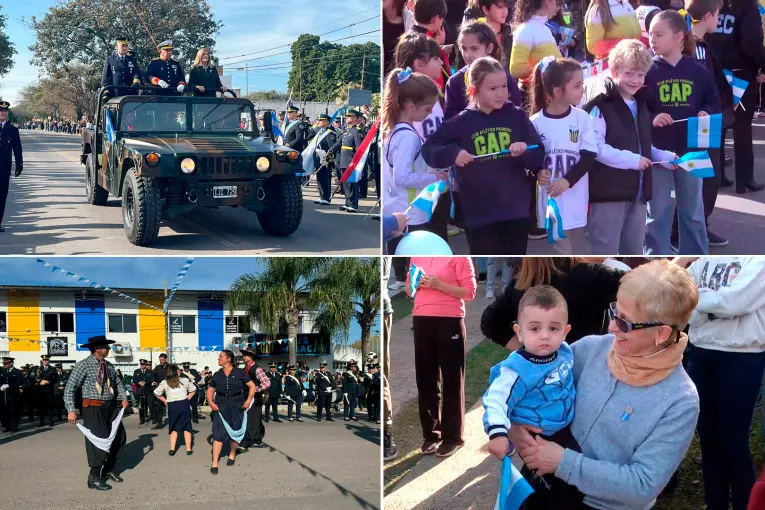 Paraná festeja un nuevo aniversario de la Independencia: se realiza el desfile cívico - militar