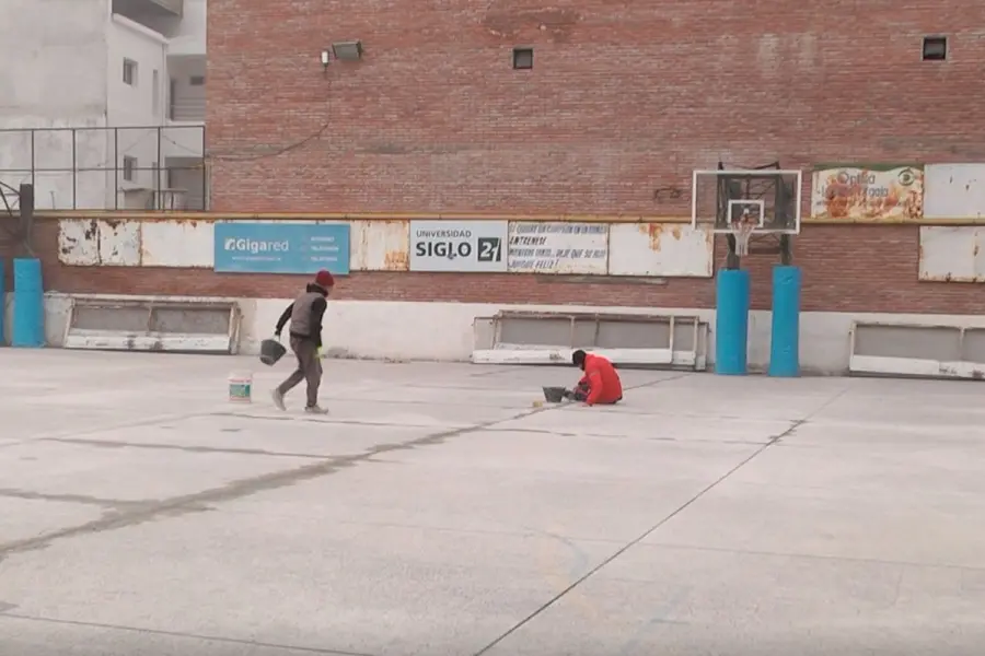 Obras en el Atl&eacute;tico Echag&uuml;e Club.