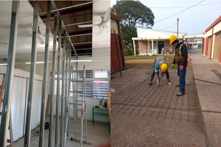 Iniciaron obras en escuela de Gualeguay para mejorar el sistema de provisión de agua