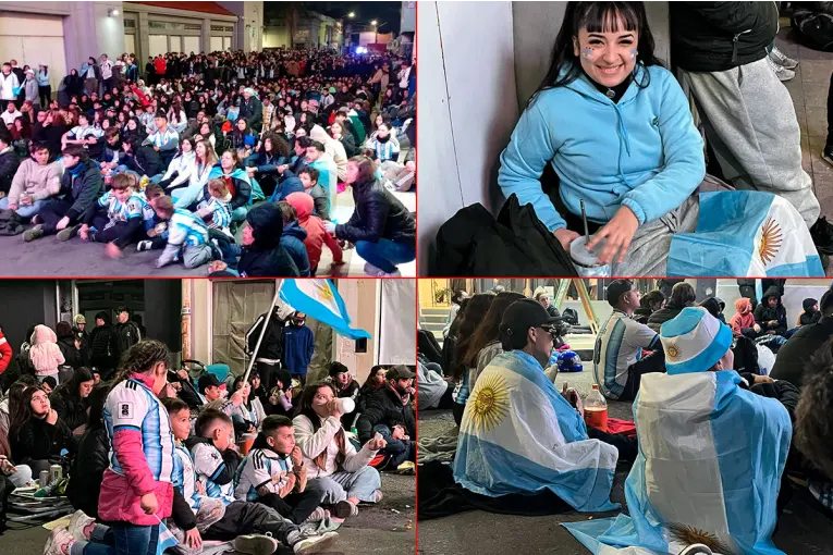 Así se vive el partido Argentina  Suiza en la Fan Zone de Paraná: "Tenemos que ganar"