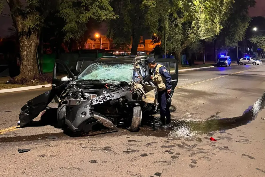 Accidente en Concordia (foto Policía de Entre Ríos)