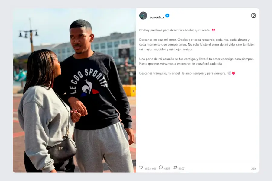 &ldquo;Te amar&eacute; por siempre&rdquo;, el mensaje de Aqueelah Adendorf a Jayden Adams que conmueve tras su muerte