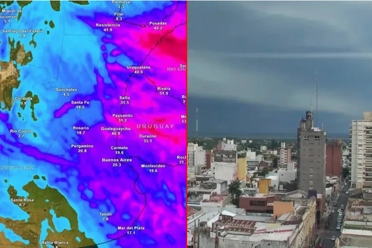 Lluvias en Entre Ríos: anticipan tormentas y el regreso del frío tras varios días