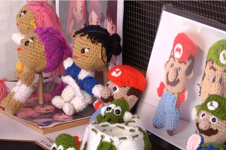 Feria de Invierno en Paraná: el crochet se convirtió en una terapia y un emprendimiento
