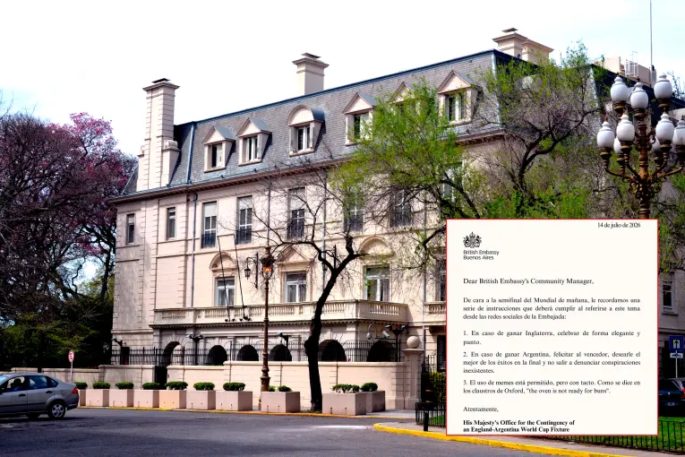 La Embajada Británica apeló al humor en la previa de Argentina-Inglaterra y publicó un irónico comunicado