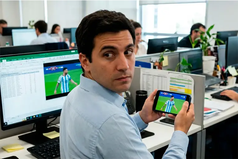 ¿Pueden sancionarte por ver el partido de Argentina en el trabajo? Qué dice la ley