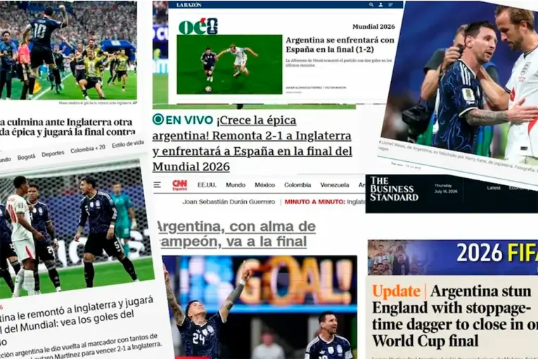 La prensa mundial destacó la remontada de Argentina y el pase a la final del Mundial