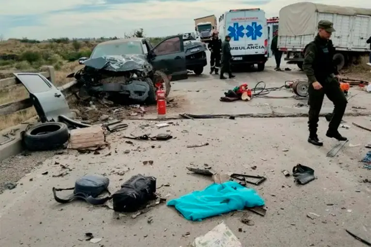 Un matrimonio de jubilados murió tras un choque múltiple sobre una ruta nacional