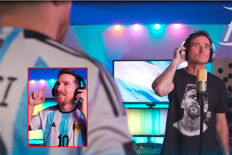 El entrerriano creador de El Pie de Oro llegó contó cómo nació la canción para Messi que hoy canta Bangladesh