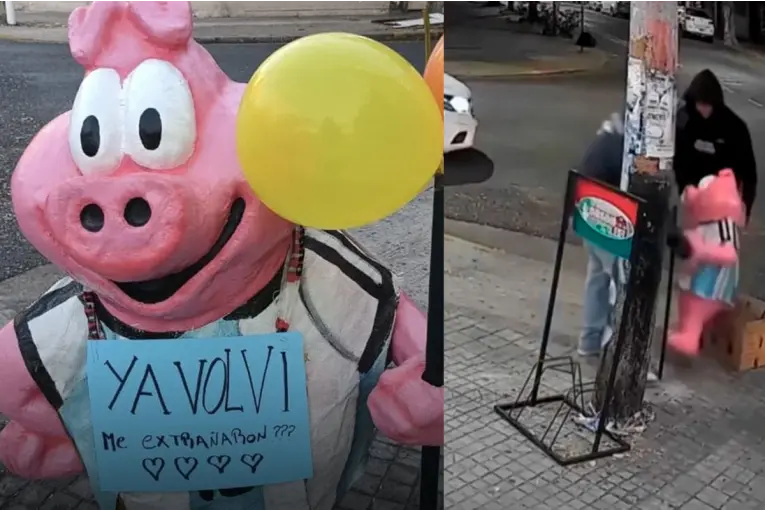Robaron un chancho de un kiosco, lo devolvieron y dejaron una inesperada carta de disculpas