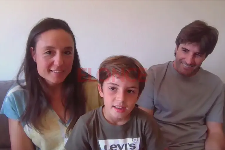 Una familia dividida por la final del Mundial: una española, un entrerriano y un hijo con la camiseta argentina