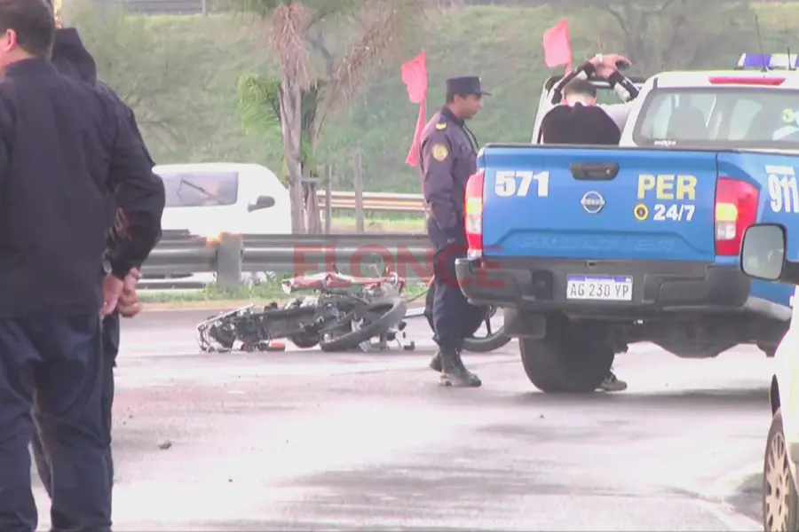 Fatal siniestro vial en Paraná (foto Elonce)