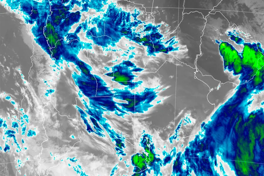 Alertas por tormentas para Entre R&iacute;os (fuente SMN)