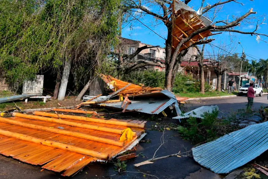 Temporal en Concordia (foto Diario R&iacute;o Uruguay)