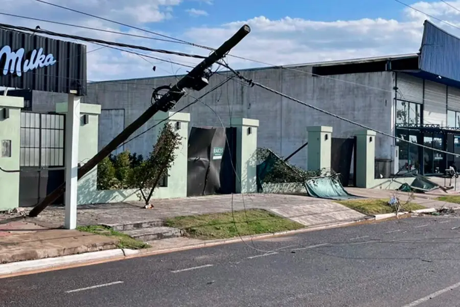Temporal en Concordia (foto Diario R&iacute;o Uruguay)