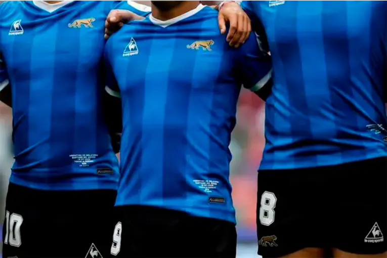 Argentina vs Inglaterra: Los Pumas lucieron una camiseta inspirada en los campeones del mundo de 1986