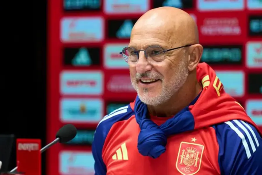 Luis de la Fuente, entrenador de Espa&ntilde;a. Foto: &Aacute;mbito.