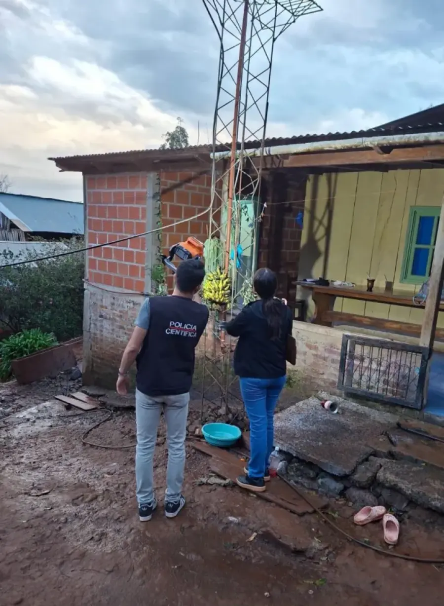 Tragedia en San Vicente, Misiones (foto El Territorio)