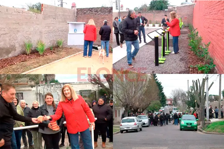 Inauguraron una plaza en Villa Hermosa y asumió la nueva comisión vecinal