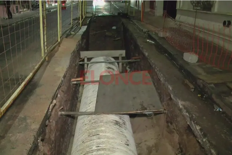 Obra de la Cuenca La Santiagueña: prevén reabrir calles Colón y Corrientes antes de fin de julio
