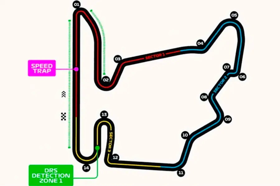 El Hungaroring, construido en 1985, es una pista estrecha y sin rectas largas, por lo que para los pilotos es muy dif&iacute;cil adelantar.