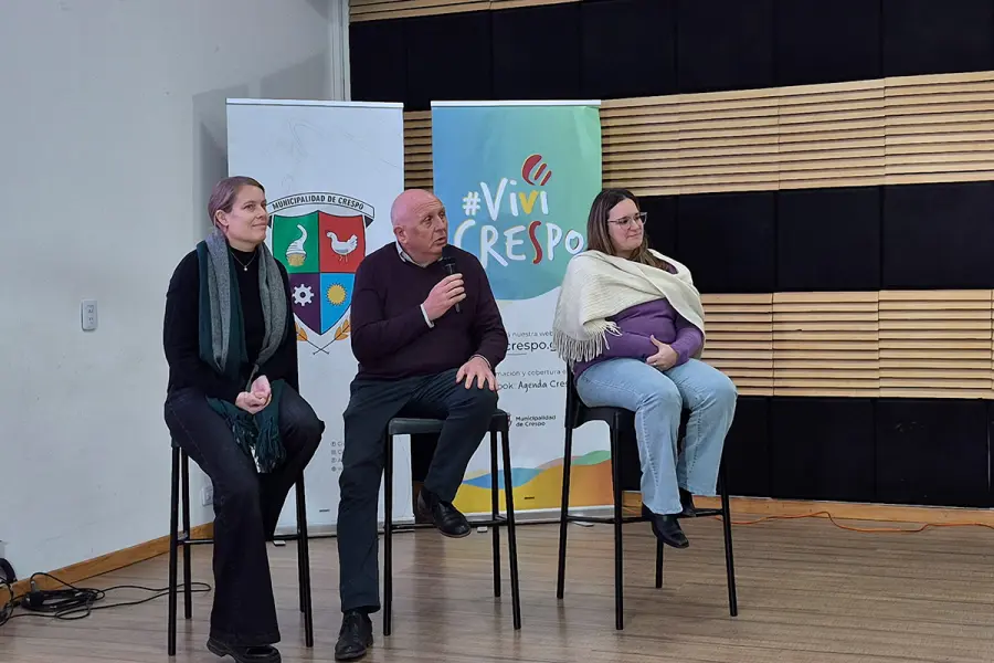 Presentaron un nuevo plan de terrenos sociales en Crespo (foto Municipalidad de Crespo)