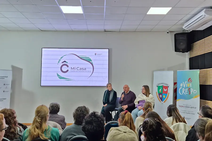 Presentaron un nuevo plan de terrenos sociales en Crespo (foto Municipalidad de Crespo)