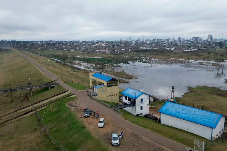 El avance del agua ya se puede observar en la napa (fuente Diario R&iacute;o Uruguay)