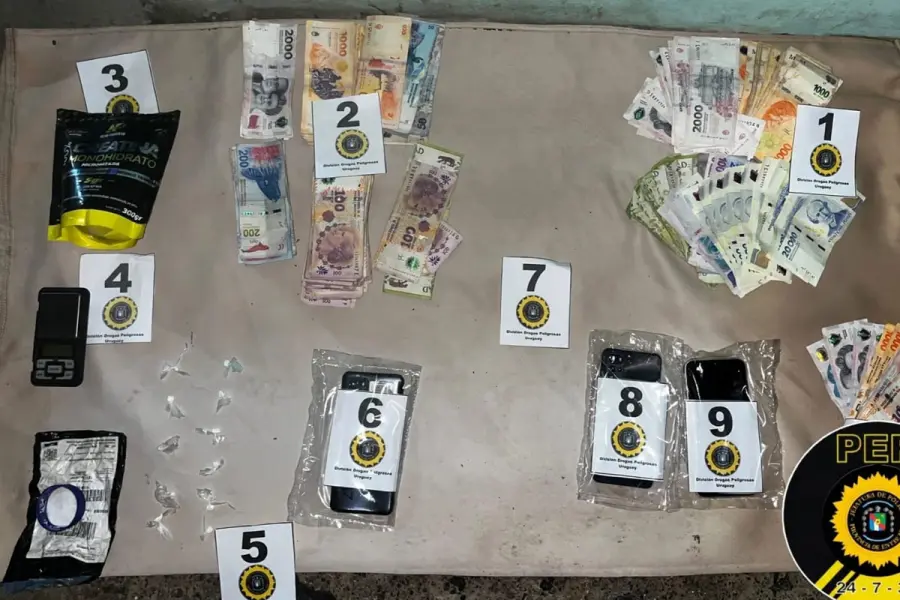 Elementos secuestrados en Concordia.