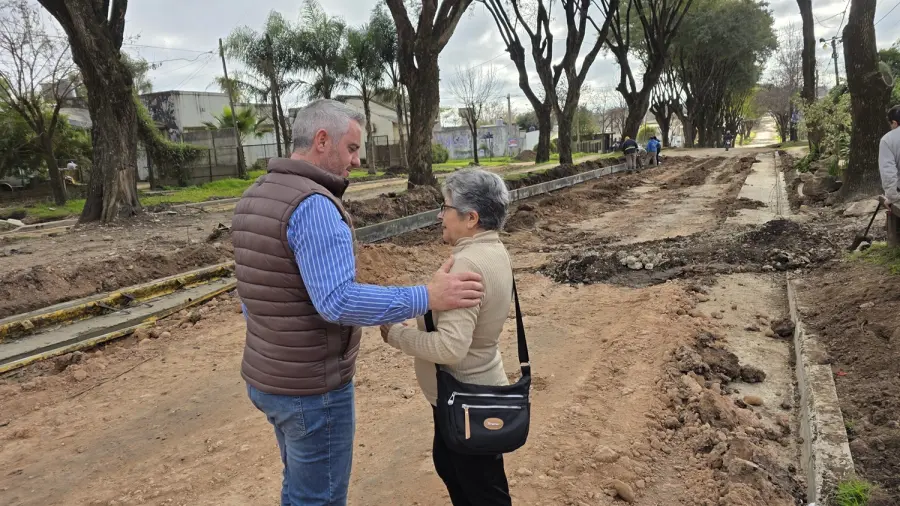 Obras en boulevard Gaillard (municipalidad de Col&oacute;n)