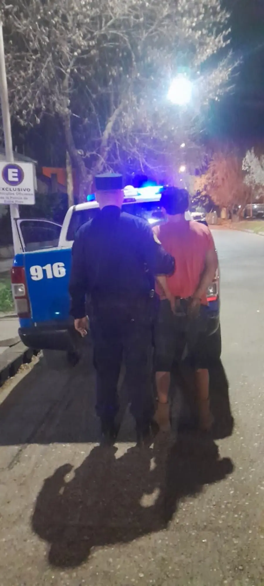 Detenido en Paraná (foto Policía de Entre Ríos)
